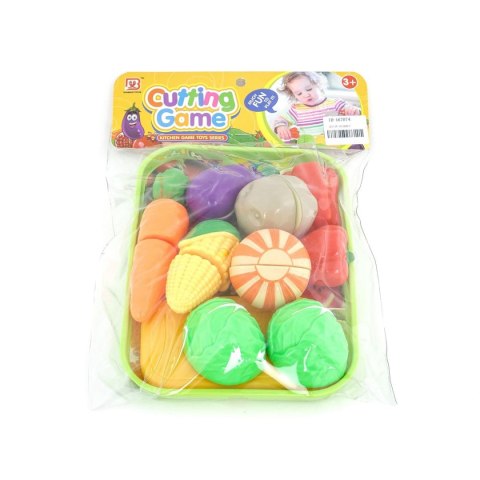 Artykuły kuchenne zestaw owoców i warzyw na rzep, z tacą Adar (522169)