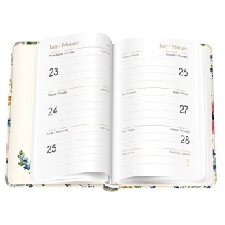 Kalendarz książkowy (terminarz) mat+uv PATTERN A6 Interdruk (192 strony)