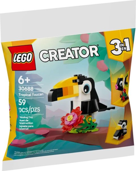 Klocki konstrukcyjne Creator Tropikalny tukan Lego (30688)