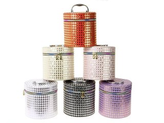 Kuferek L, walizka z lusterkiem, zapinany na zamek Adar (568693)