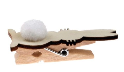 Ozdoba drewniana Craft-Fun Series klamerki króliczki Titanum (22BR0831-4)