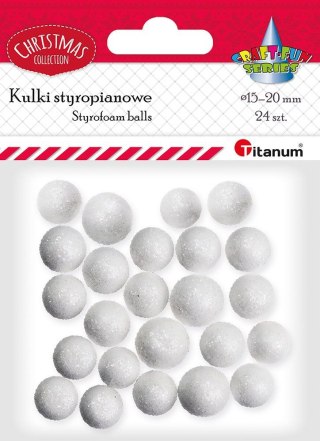 Ozdoba świąteczna Craft-Fun Series styropianowe kule Titanum (25YX0514-1)