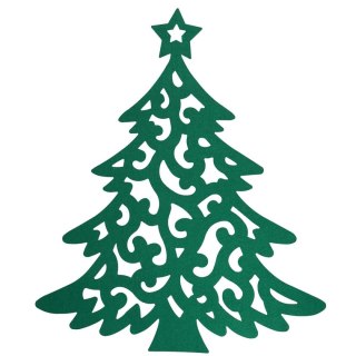 Ozdoba świąteczna Podkładka filcowa - choinka Arpex (BN6378)