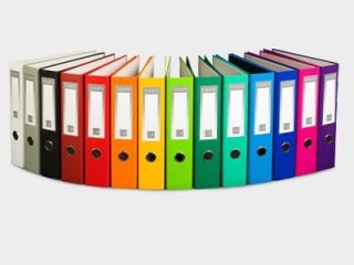 Segregator dźwigniowy fck A4 80mm zielony VauPe (080/06)