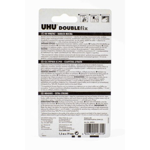 Taśma dwustronna piankowa 19x1,5 [mm x m] Gdd (44855)