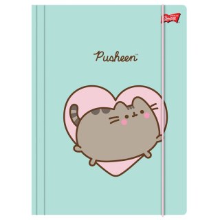 Teczka kartonowa na gumkę Pusheen A4 miętowy 300g Unipap