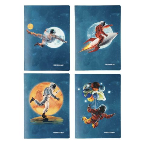 Zeszyt cosmo PP A4 32k. 80g krata Narcissus