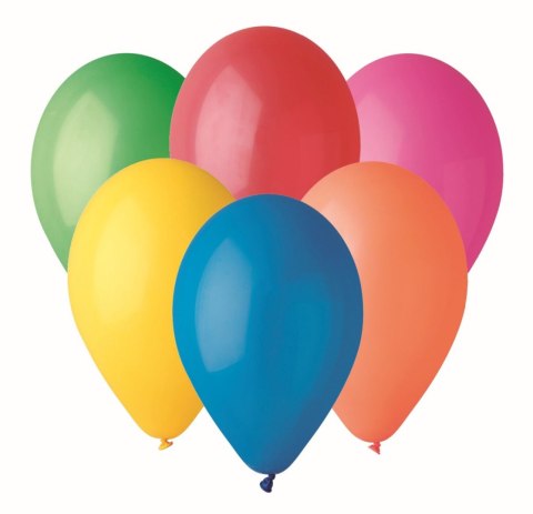 Balon gumowy 9 cali pastelowy 25 szt pastelowy Godan (A80/P25)