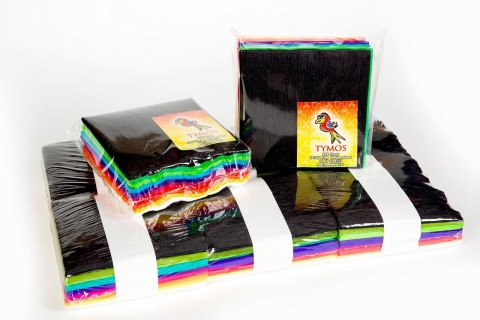 Bibuła marszczona Krepina mix 100mm x 2000mm Tymos