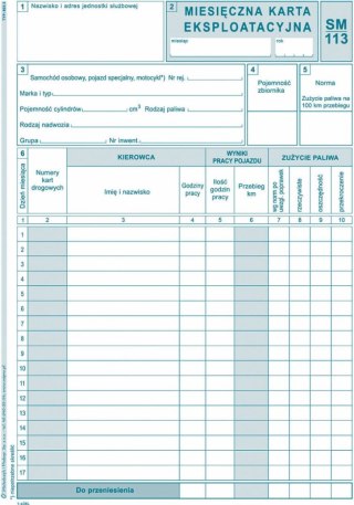 Druk offsetowy miesięczna karta eksploatacyjna A5 40k. Michalczyk i Prokop (803-3)