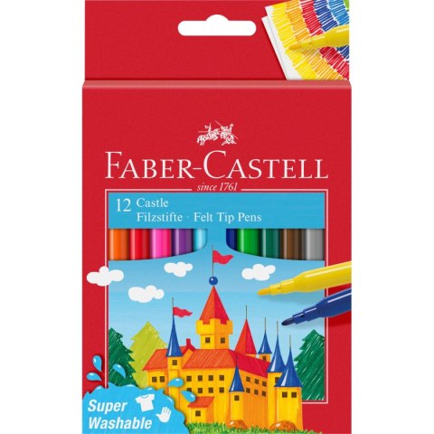 Flamaster zamek 12 kol. Faber Castell (554201)