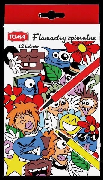 Flamaster zmywalne 12 kol. Toma (TO-591)