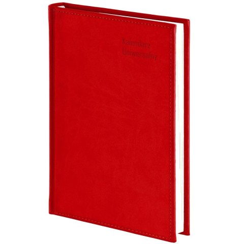 Kalendarz książkowy (terminarz) CZERWONY UNIWERSALNY DZIENNY A4 Wokół Nas (238 A4DB)