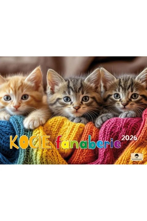 Kalendarz ścienny ALBUMOWY KOCIE FANABERIE 320mm x 470mm Pan Kalendarzyk (KSA V.2)