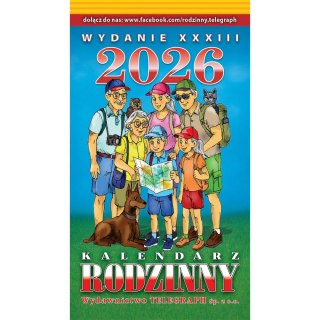 Kalendarz ścienny zdzierak 76mm x 135mm Wydawnictwo Telegraph