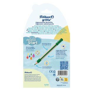 Kredki ołówkowe Griffix 12 kol. Pelikan (400198414)