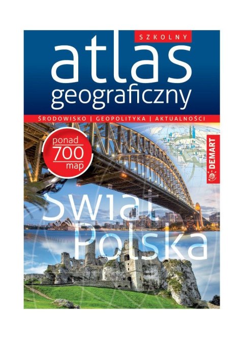 Książeczka edukacyjna geograficzny Atlas Demart