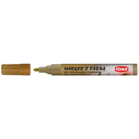 Marker specjalistyczny wkład złoty 2,5mm okrągła końcówka Toma