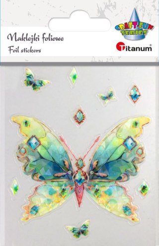 Naklejka (nalepka) Craft-Fun Sereis Motyle foliowe Titanum (25MD008)