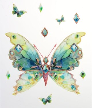 Naklejka (nalepka) Craft-Fun Sereis Motyle foliowe Titanum (25MD008)