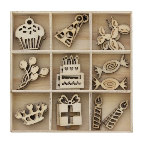 Pudełko na prezent ozdoby drewniane Galeria Papieru (253003)