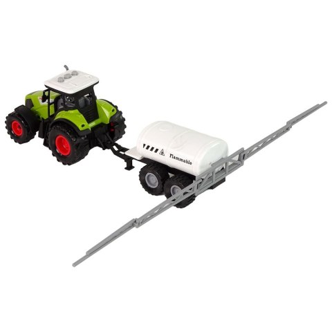Traktor z Maszynami Przyczepa Cysterna Dźwięki LED Lean (15221)