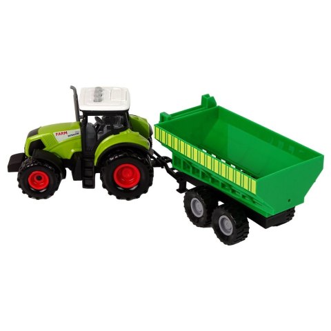 Traktor z Maszynami Przyczepa Cysterna Dźwięki LED Lean (15221)