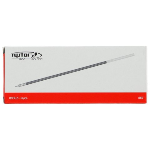 Wkład do długopisu żelowy wkład czerwony 0,5mm Rystor