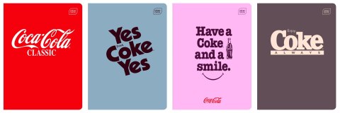 Zeszyt HYBRID COCA COLA A5 60k. 70g linia Interdruk