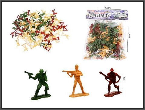 Figurka Armia zestaw żołnierzy 120-elementów Hipo (HFY03)