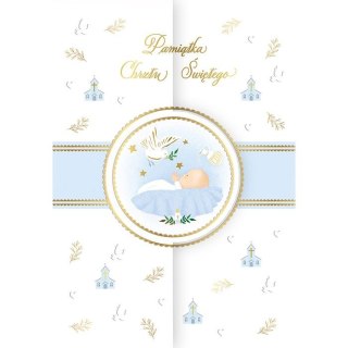 Kartka składana Karnet A5 KOPERTA CHRZEST NIEBIESKI A5 Henry (5905701480586)