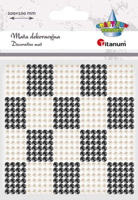 Kryształki Craft-Fun Series mata biało-czarny Titanum (24MH03137)