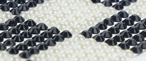 Kryształki Craft-Fun Series mata biało-czarny Titanum (24MH03137)