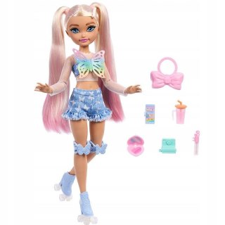 Lalka Dream Besties modowa Malibu na wrotkach + akcesoria [mm:] 290 Barbie (JFX96)