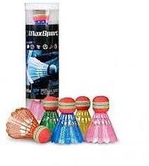 Lotka do badmintona z tęczową główką 5 sztuk/opakowanie Artyk (134777)