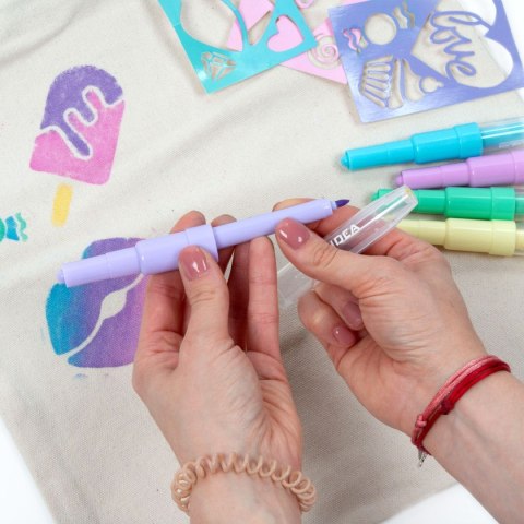 Marker specjalistyczny MARKERY DO TKANIN wkład mix okrągła końcówka Derform (MTSSSW5KA)