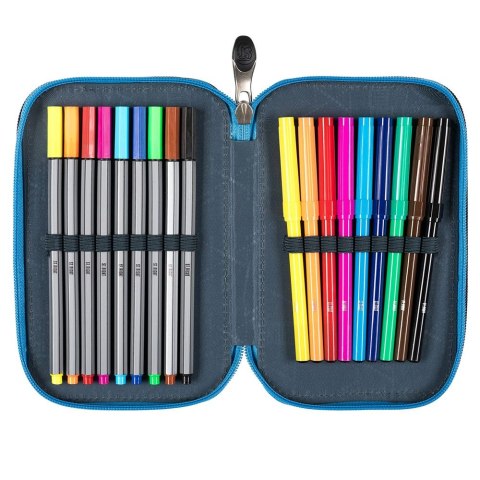 Piórnik Potrójny SPACE MOON z wyposażeniem St.Right (PC-05)