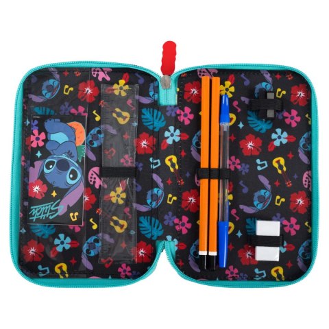 Piórnik STITCH MINT ALOHA POTRÓJNY St.Majewski (z wyposażnieniem)