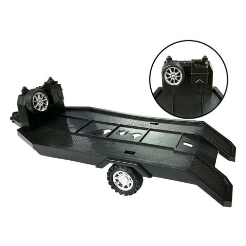 Samochód Zestaw Pojazdów Czerwony Monster Truck Czarne BMW Laweta 58 cm Lean (9268)