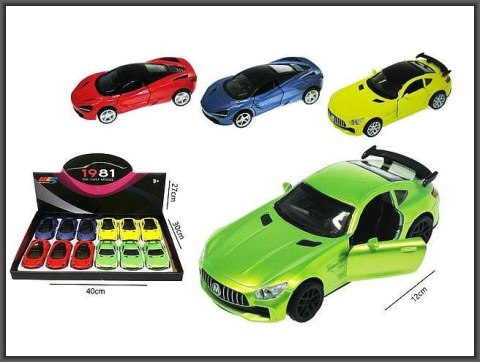 Samochód sportowy 12cm, światło i dźwięk Hipo (HXBL05)