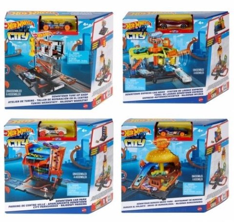 Tor wyścigowy City mały zestaw Hot Wheels (HDR24)