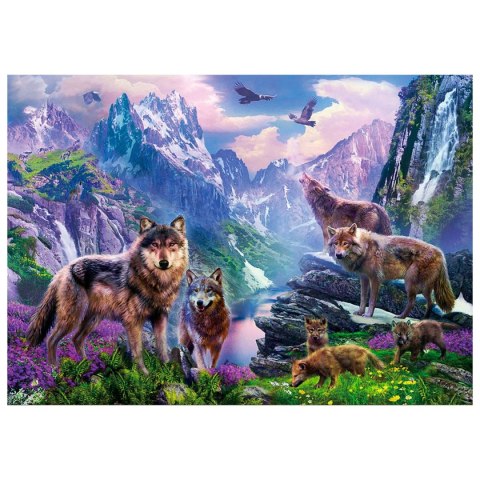 Zestaw kreatywny Diamentowa mozaika 30x40cm Wilki 1 Flamingo Line (TBS04848-04)