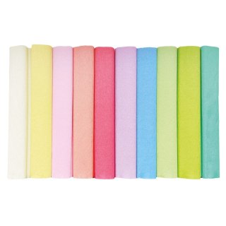 Bibuła marszczona mini pastelowe 5902277265951 mix 297mm x 210mm Interdruk (10szt)