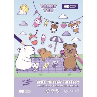 Blok artystyczny A4 120g 8k Happy Color (HA 3812 2030-MAYU)