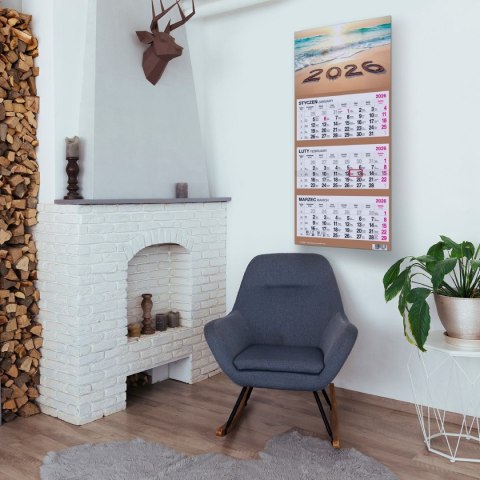 Kalendarz ścienny PLAŻA 310mm x 790mm Press