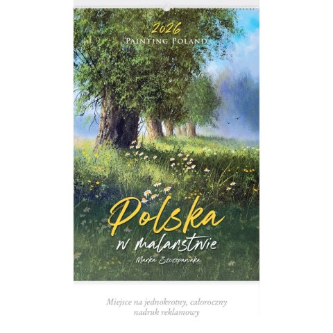 Kalendarz ścienny POLSKA W MALARSTWIE 13-planszowe 2024 320mm x 470mm Lucrum (RW06)