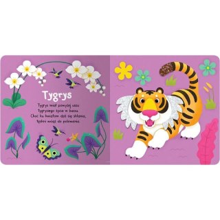 Książka dla dzieci Pogłaszcz zwierzęta. W dżungli. Aksjomat