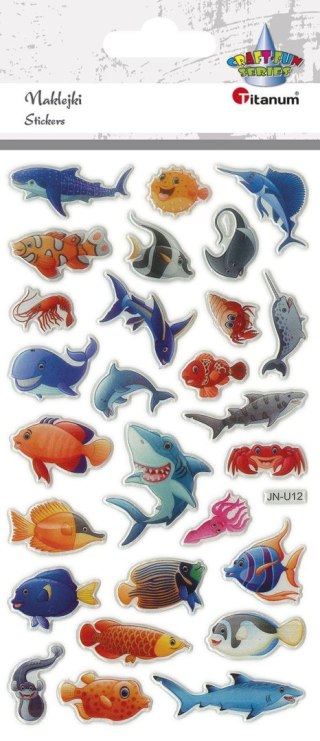 Naklejka (nalepka) Craft-Fun Series stworzenia morskie wypukłe Titanum (JN-U012)