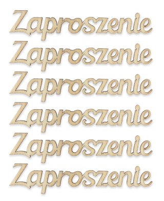 Ozdoba drewniana zaproszenie Galeria Papieru (253020)