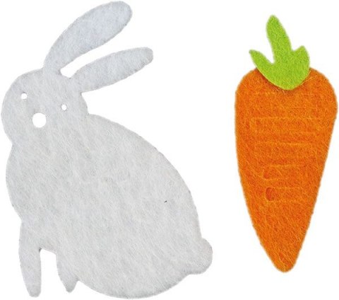 Ozdoba filcowa Craft-Fun Series zające i marchewki Titanum (5016)